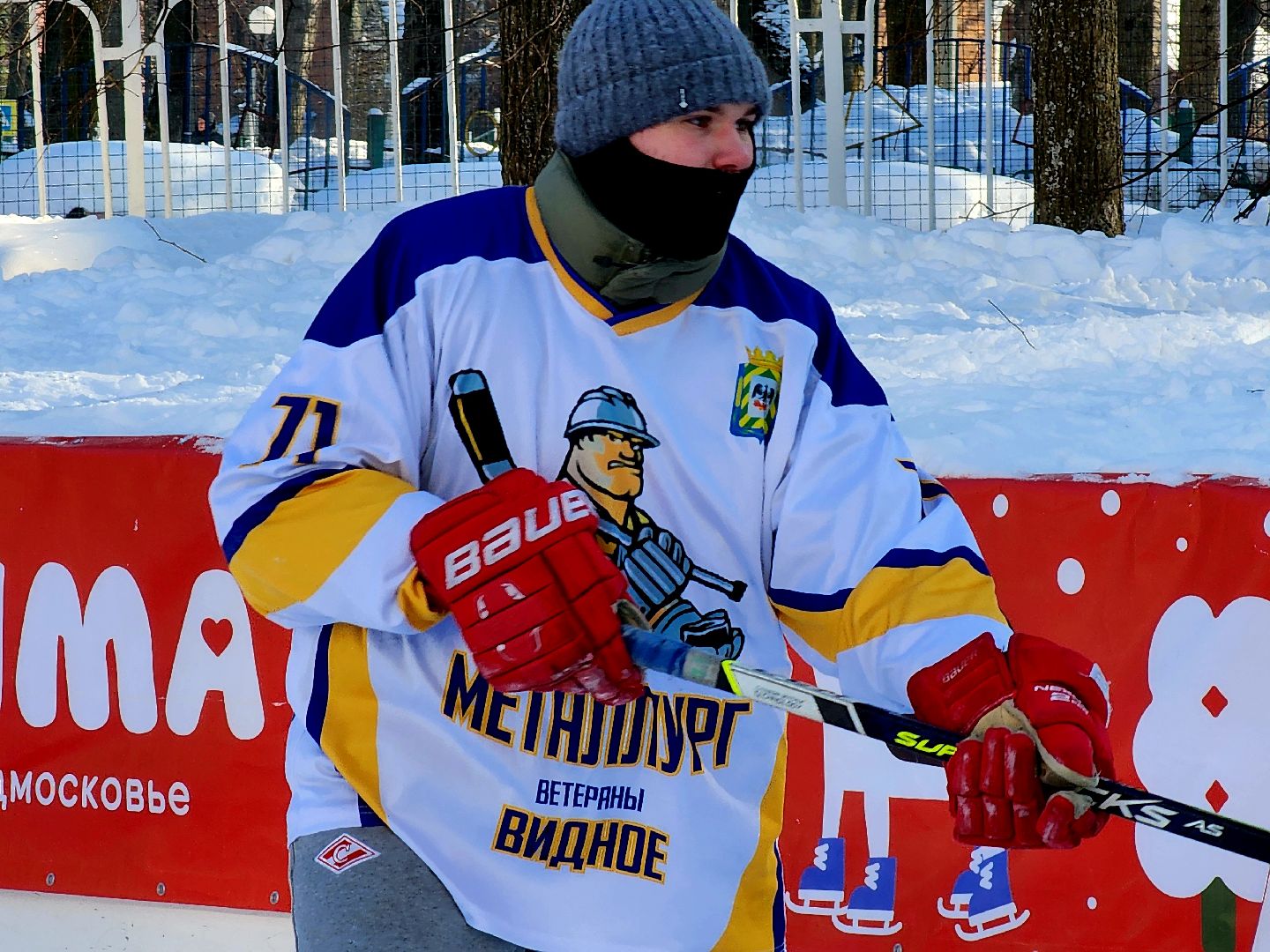 хоккейная команда, металлург,хоккей в парке, видное, спорт подмосковья,