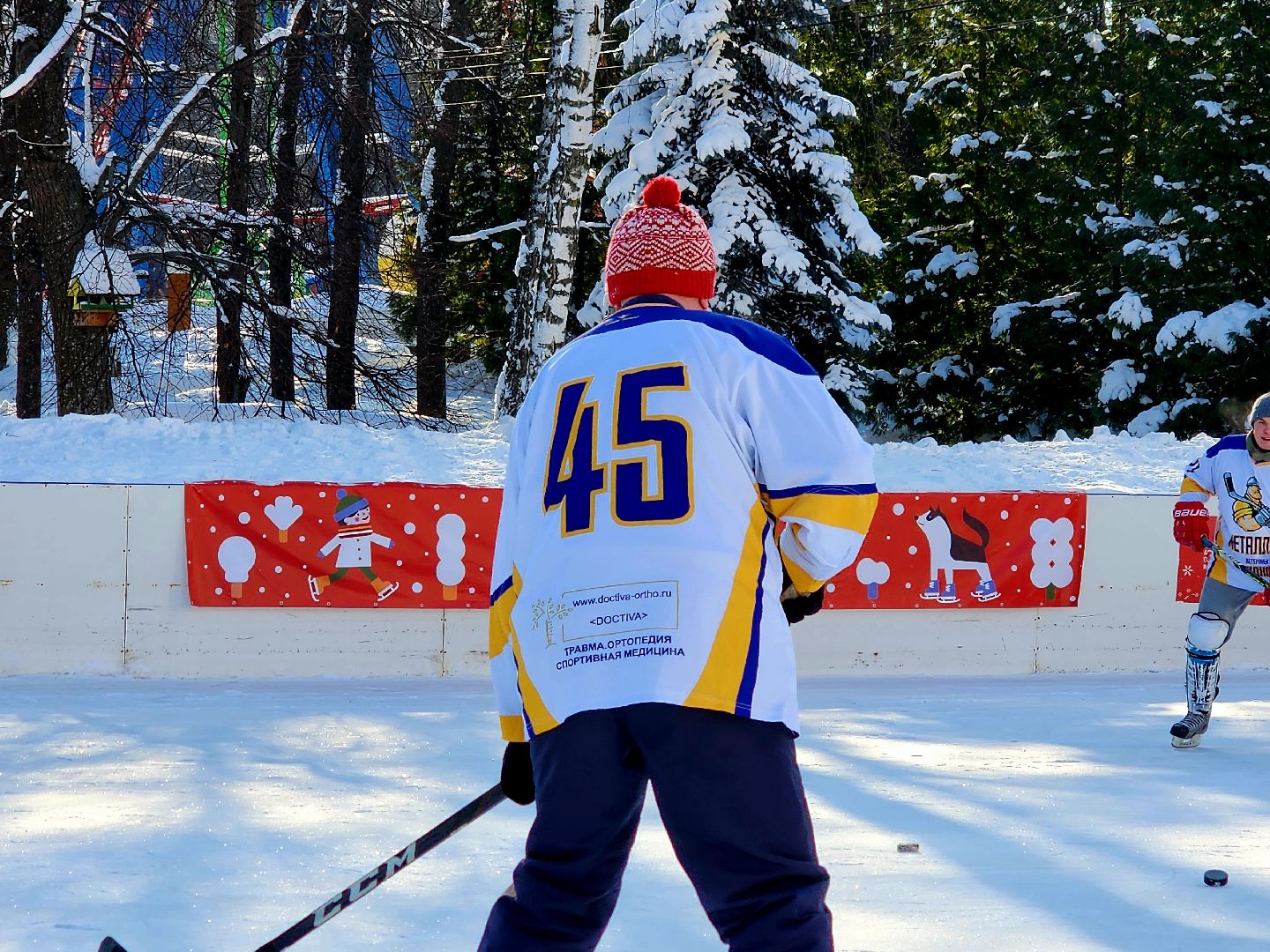 хоккейная команда, металлург,хоккей в парке, видное, спорт подмосковья,