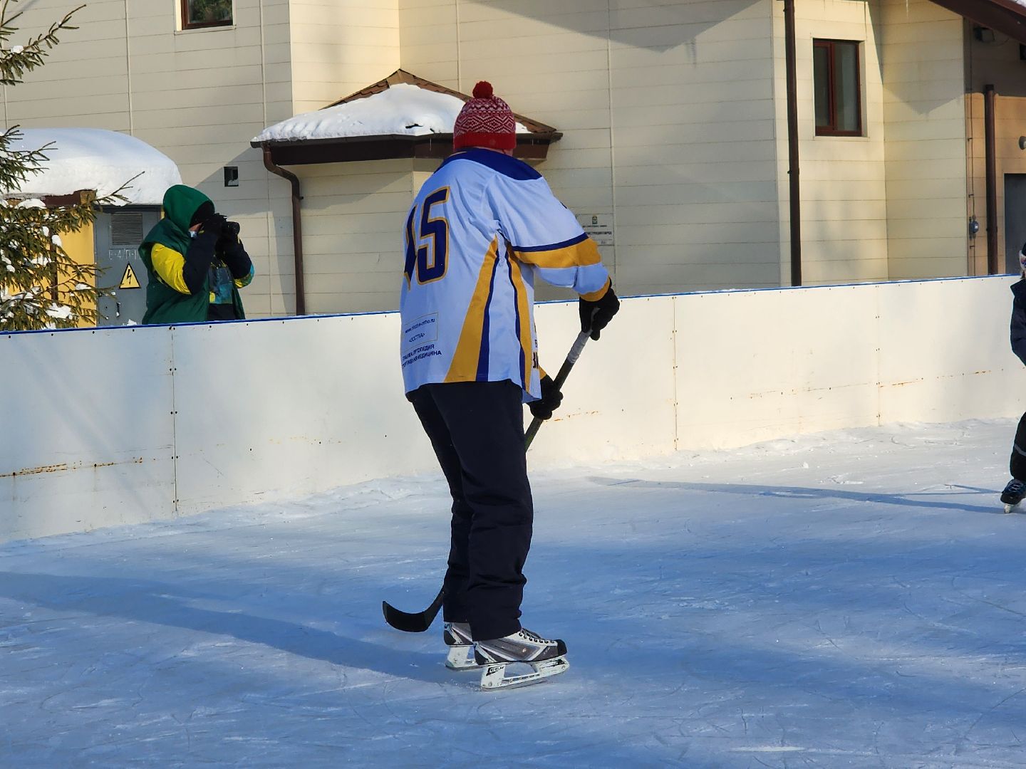 хоккейная команда, металлург,хоккей в парке, видное, спорт подмосковья,