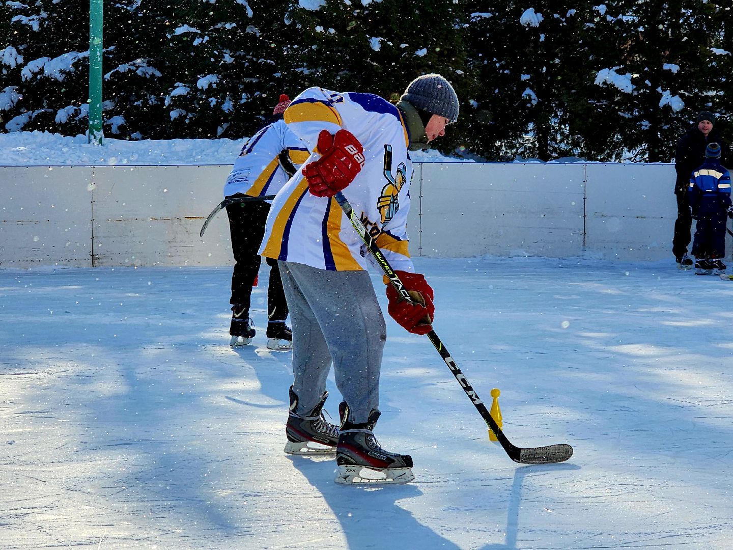 хоккейная команда, металлург,хоккей в парке, видное, спорт подмосковья,