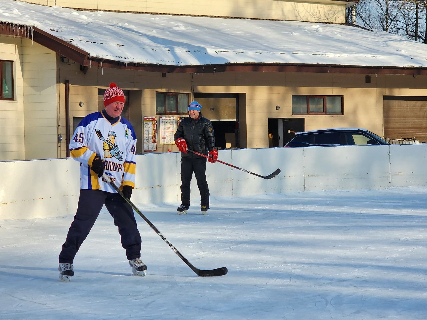хоккейная команда, металлург,хоккей в парке, видное, спорт подмосковья,