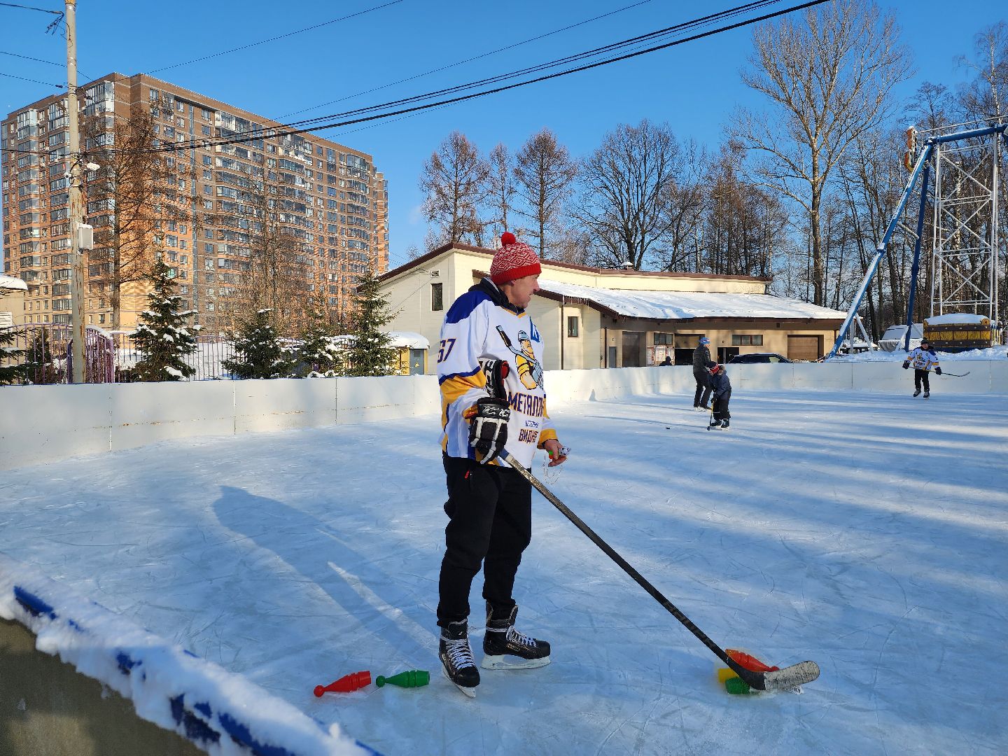 хоккейная команда, металлург,хоккей в парке, видное, спорт подмосковья,