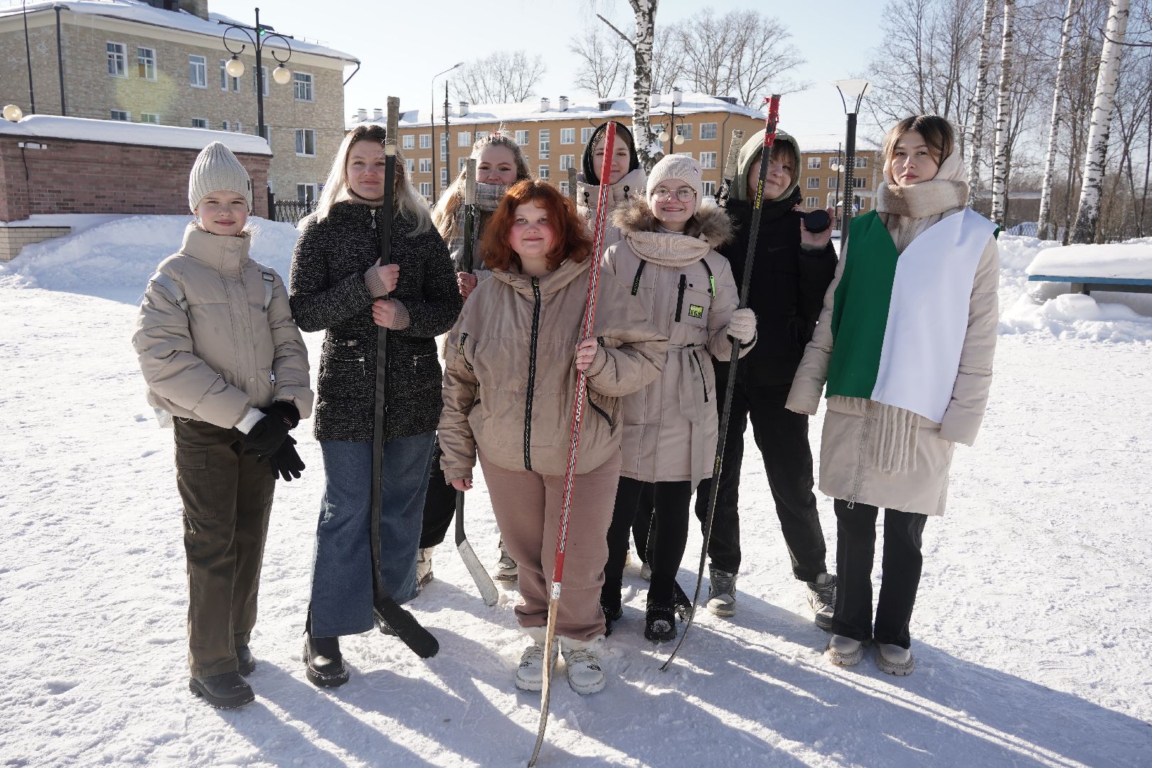 Рошаль, стартуют все, парк Крестов брод, зима в Подмомсковье, зима в парке, Большая Шатура, скандинавская ходьба, футбол на снегу, хоккей на снегу, спорт, активное долголетие,