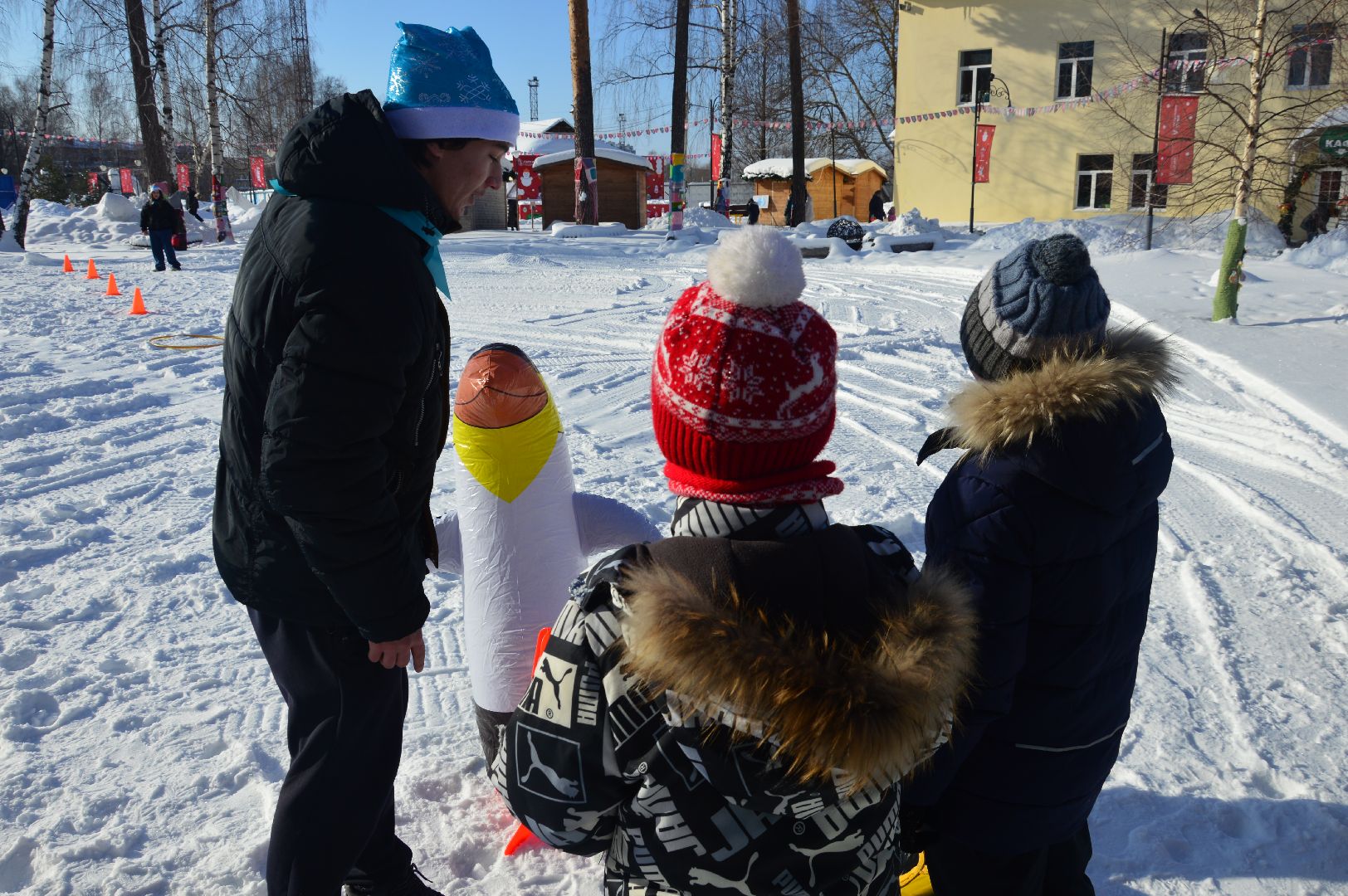 шатура, кто вперед, стартуют все, парки подмосковья, зима в подмомсковье, зима в парках, эстафета,