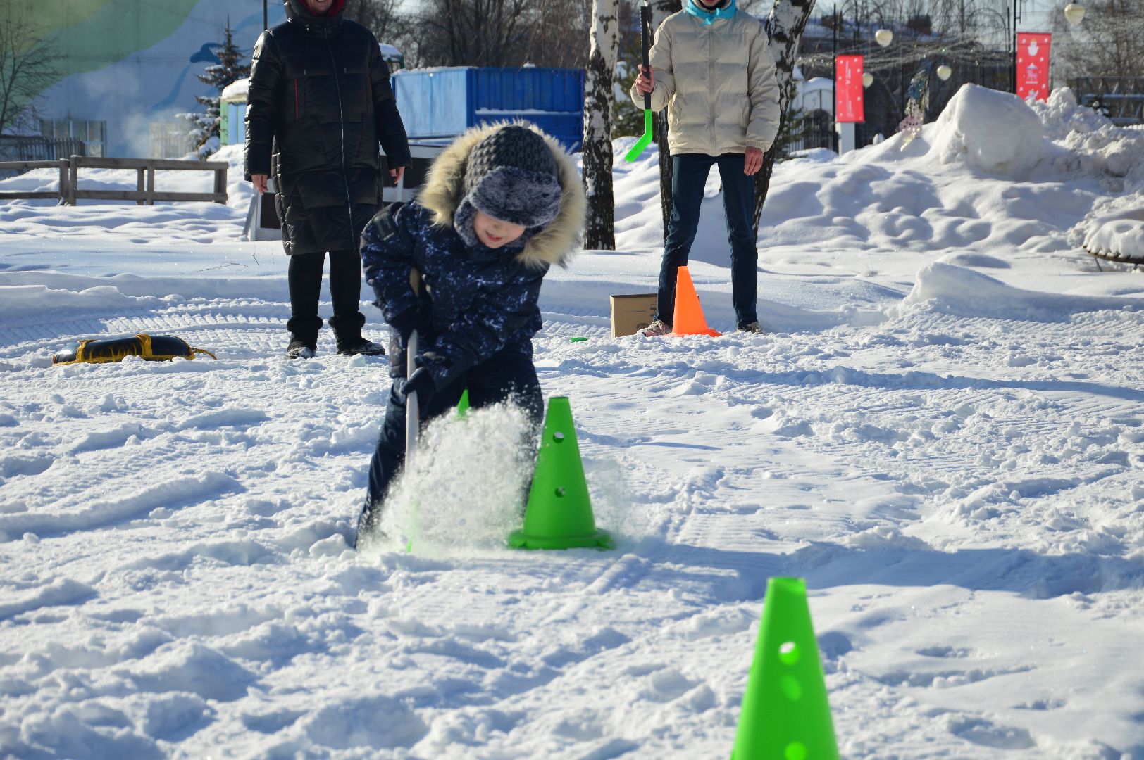 шатура, кто вперед, стартуют все, парки подмосковья, зима в подмомсковье, зима в парках, эстафета,