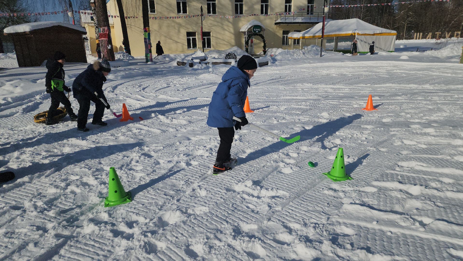 шатура, кто вперед, стартуют все, парки подмосковья, зима в подмомсковье, зима в парках, эстафета,