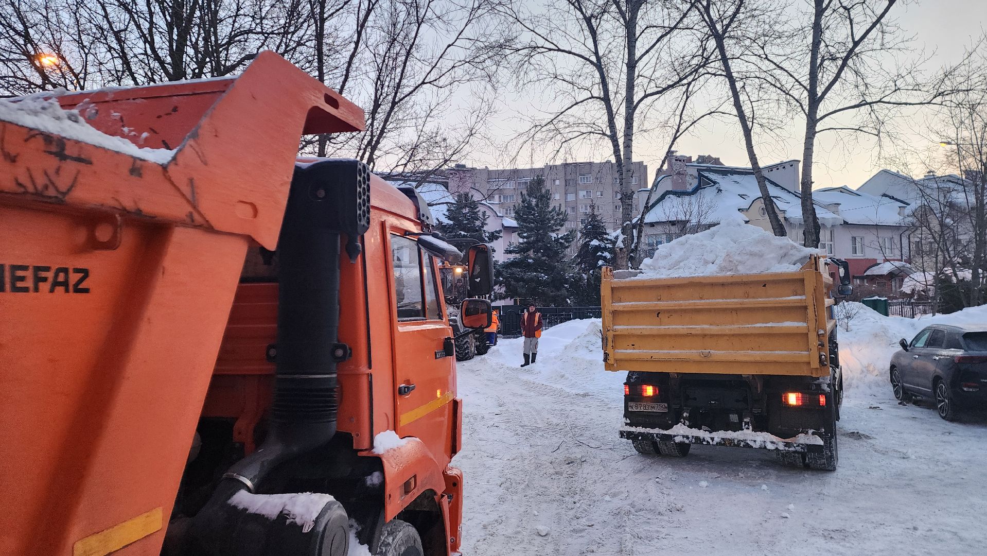 Подмосковье, Городской округ Пушкинский, Ивантеевка, городское хозяйство ивантеевка, Вывоз снега, ЖКХ,