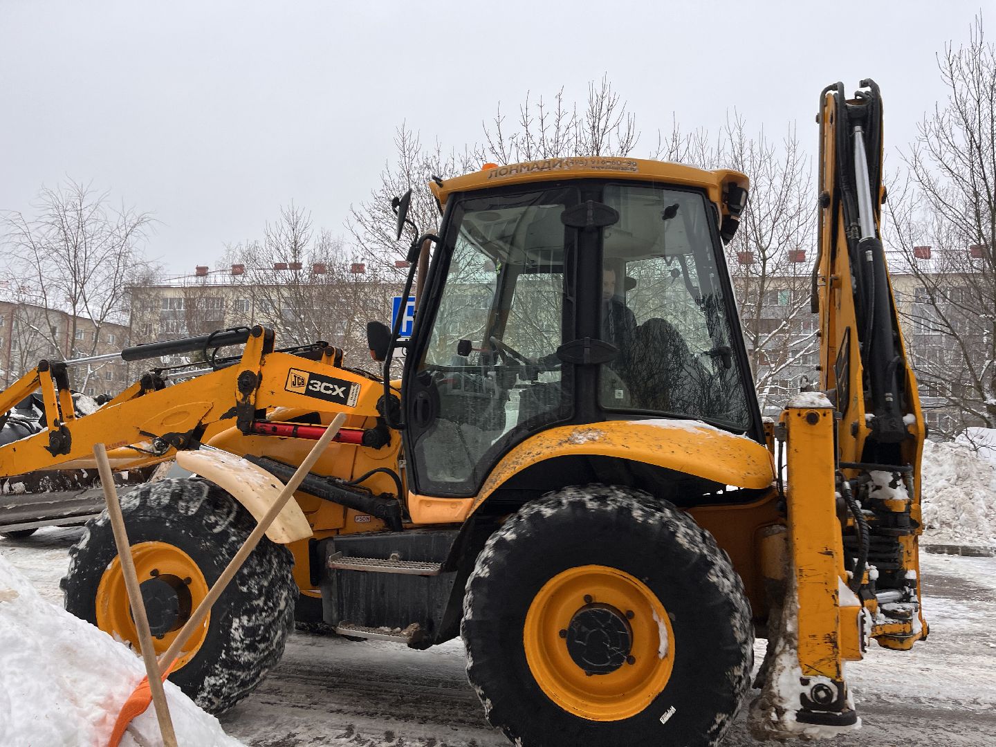 шаховская, снег, комунальная техника,