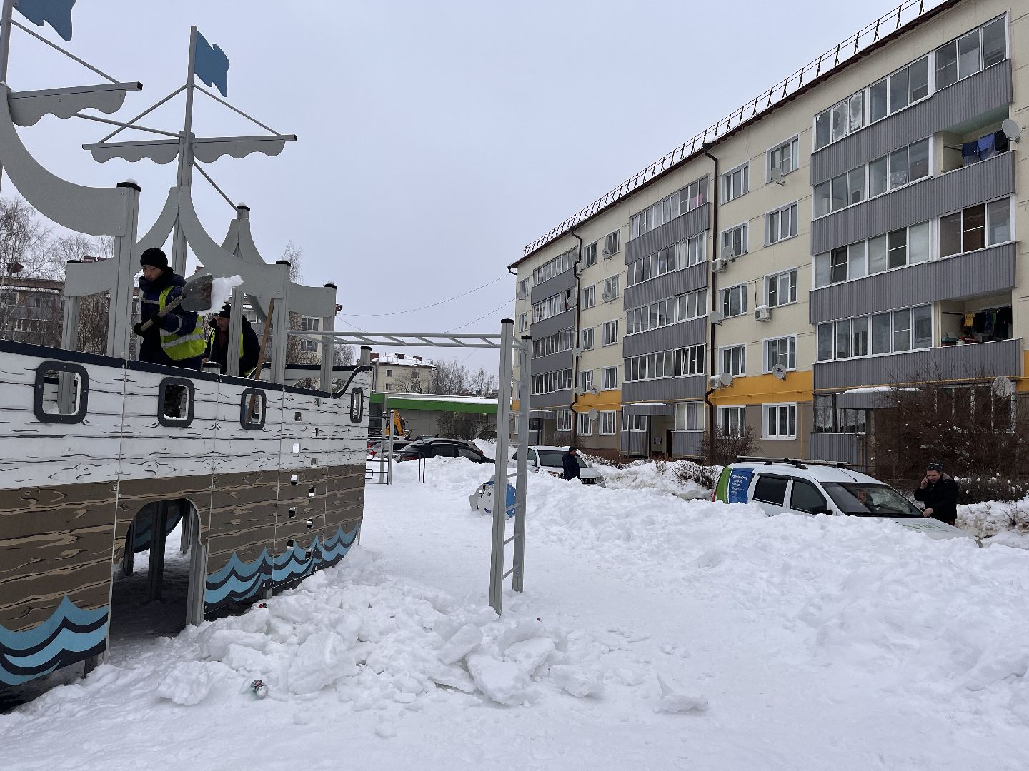 шаховская, снег, комунальная техника,