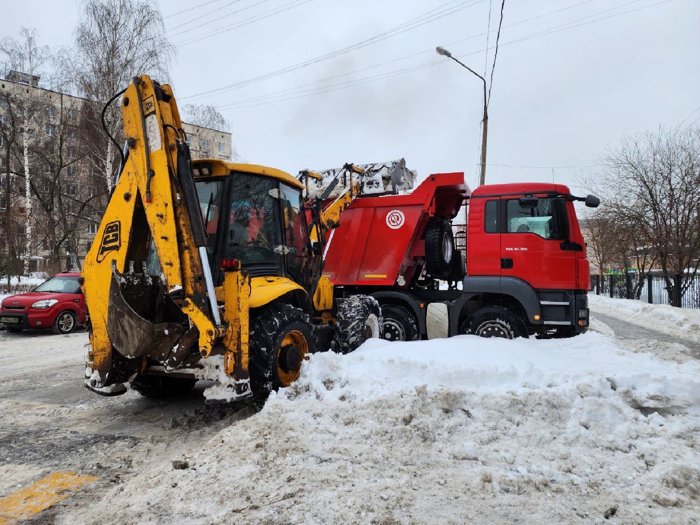 мытищи, уборка снега, Ледяной дождь, Улица Индустриальная,