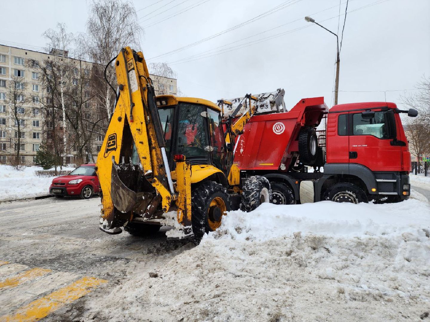 мытищи, уборка снега, Ледяной дождь, Улица Индустриальная,