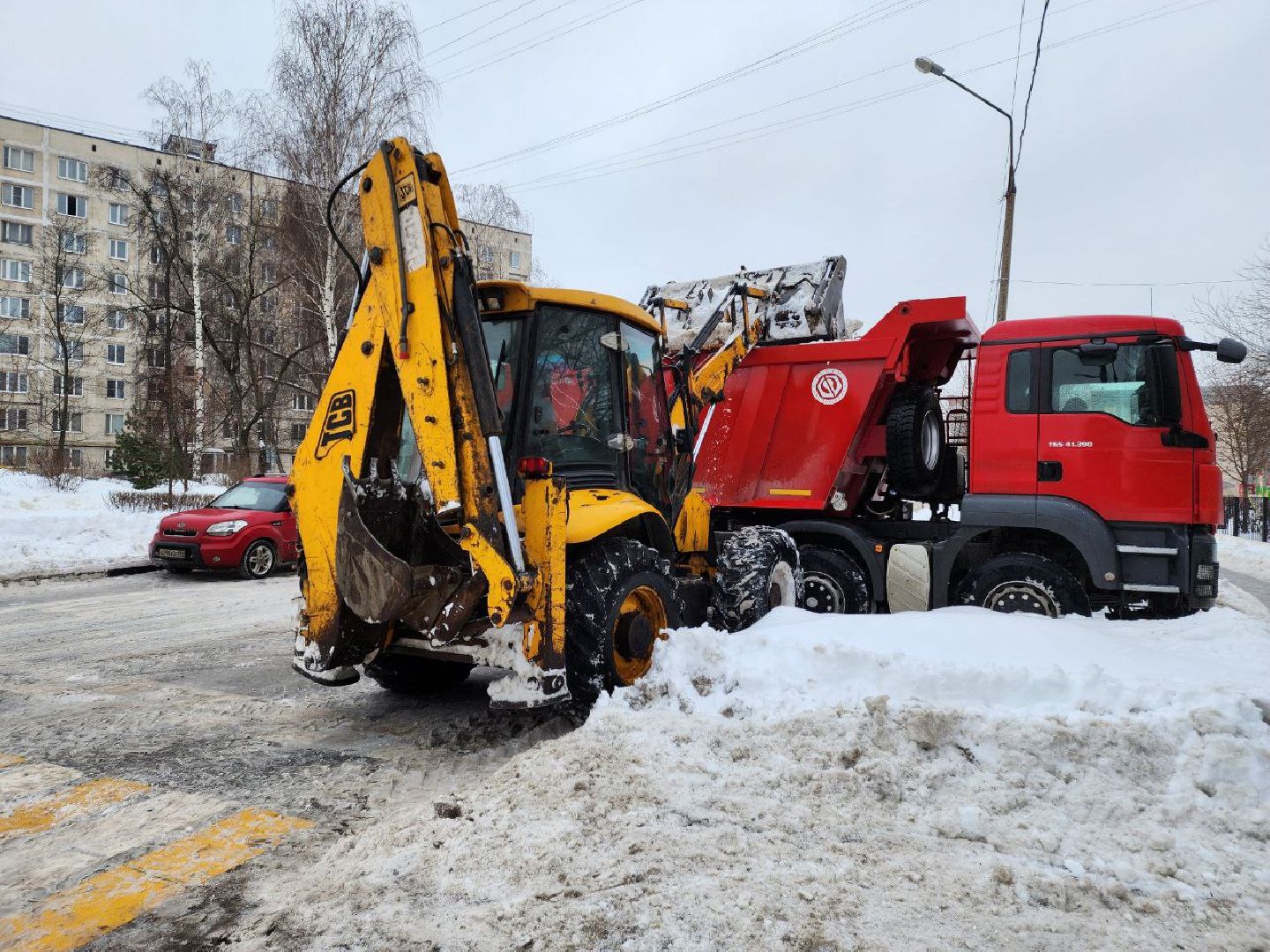 мытищи, уборка снега, Ледяной дождь, Улица Индустриальная,