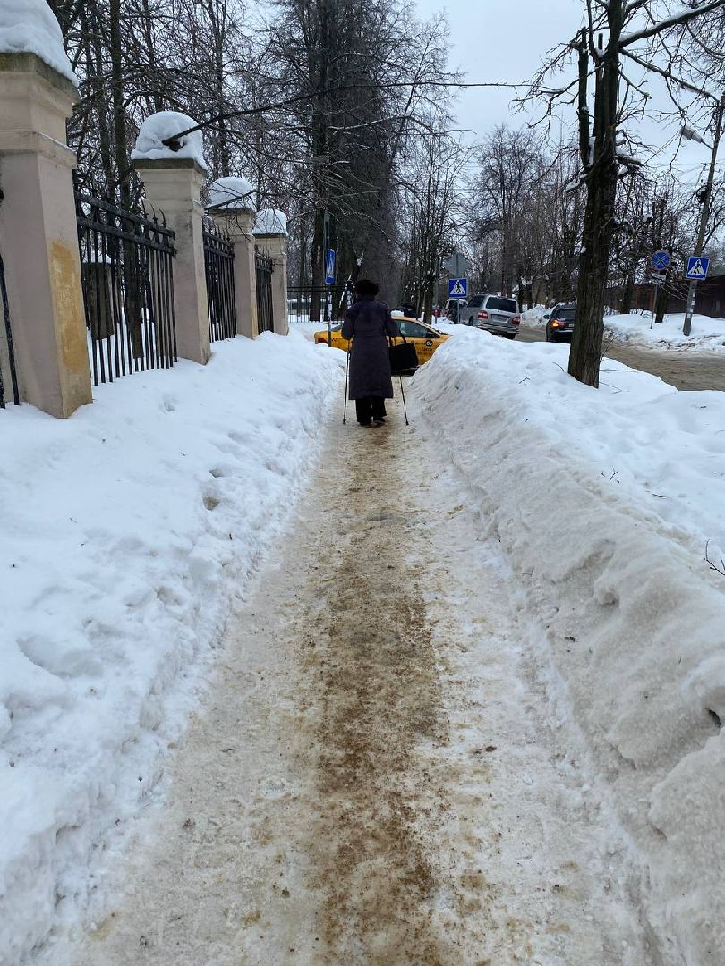 чехов, благоустройсво, ледяной дождь, коммунальные службы, тротуар, пешеходные зоны,