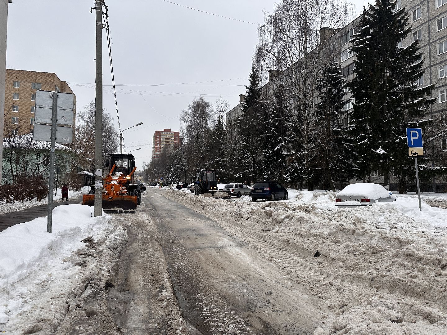 Клин, общество, снег, уборка дорог, ЖКХ,