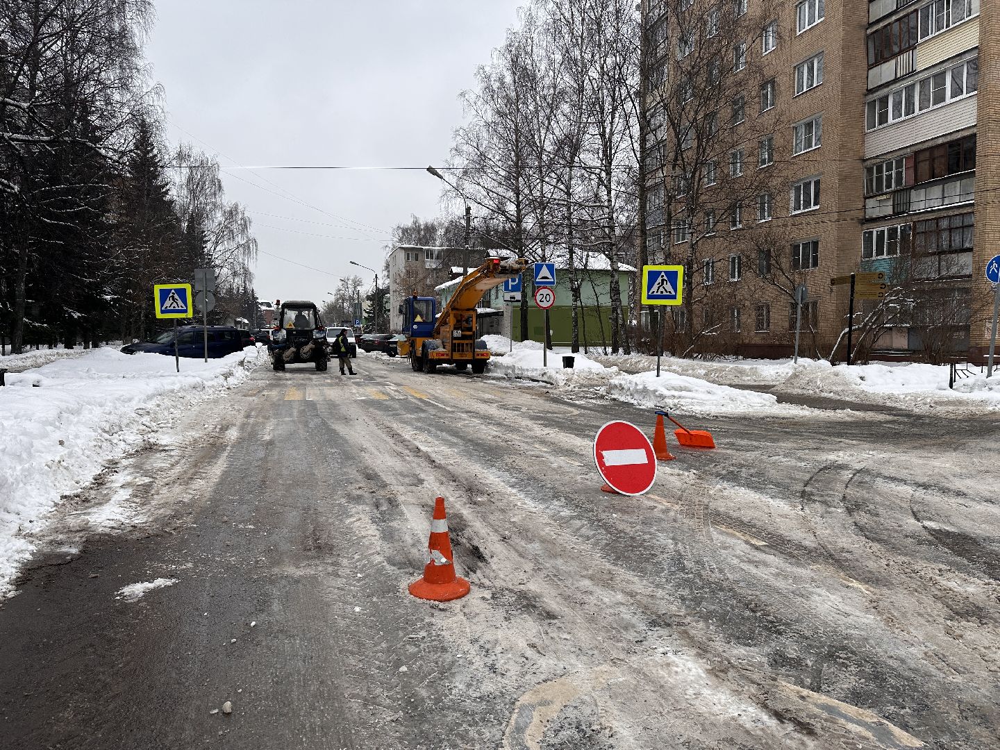 Клин, общество, снег, уборка дорог, ЖКХ,