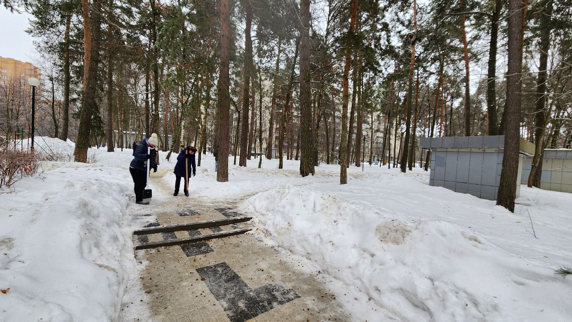 благоуйстройство, ледяной дождь, устранение последствий, протвино, зима,