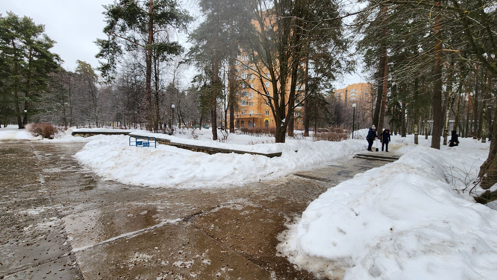 благоуйстройство, ледяной дождь, устранение последствий, протвино, зима,