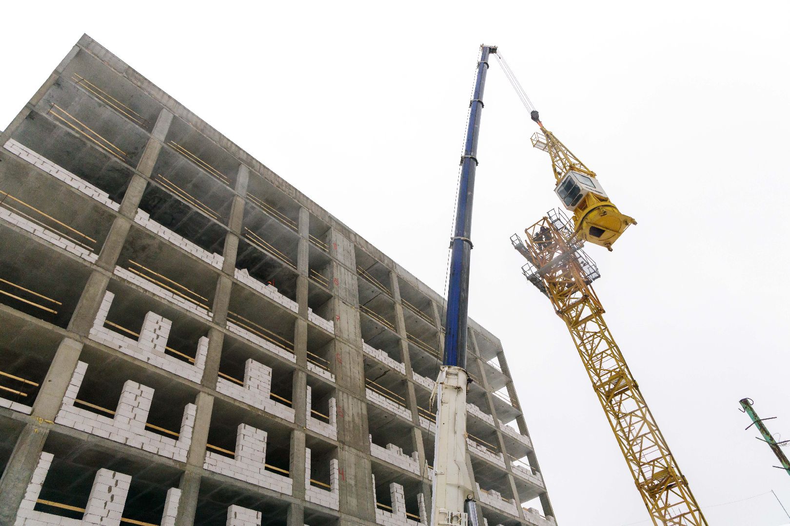 Люберцы, новая поликлиника, строители,