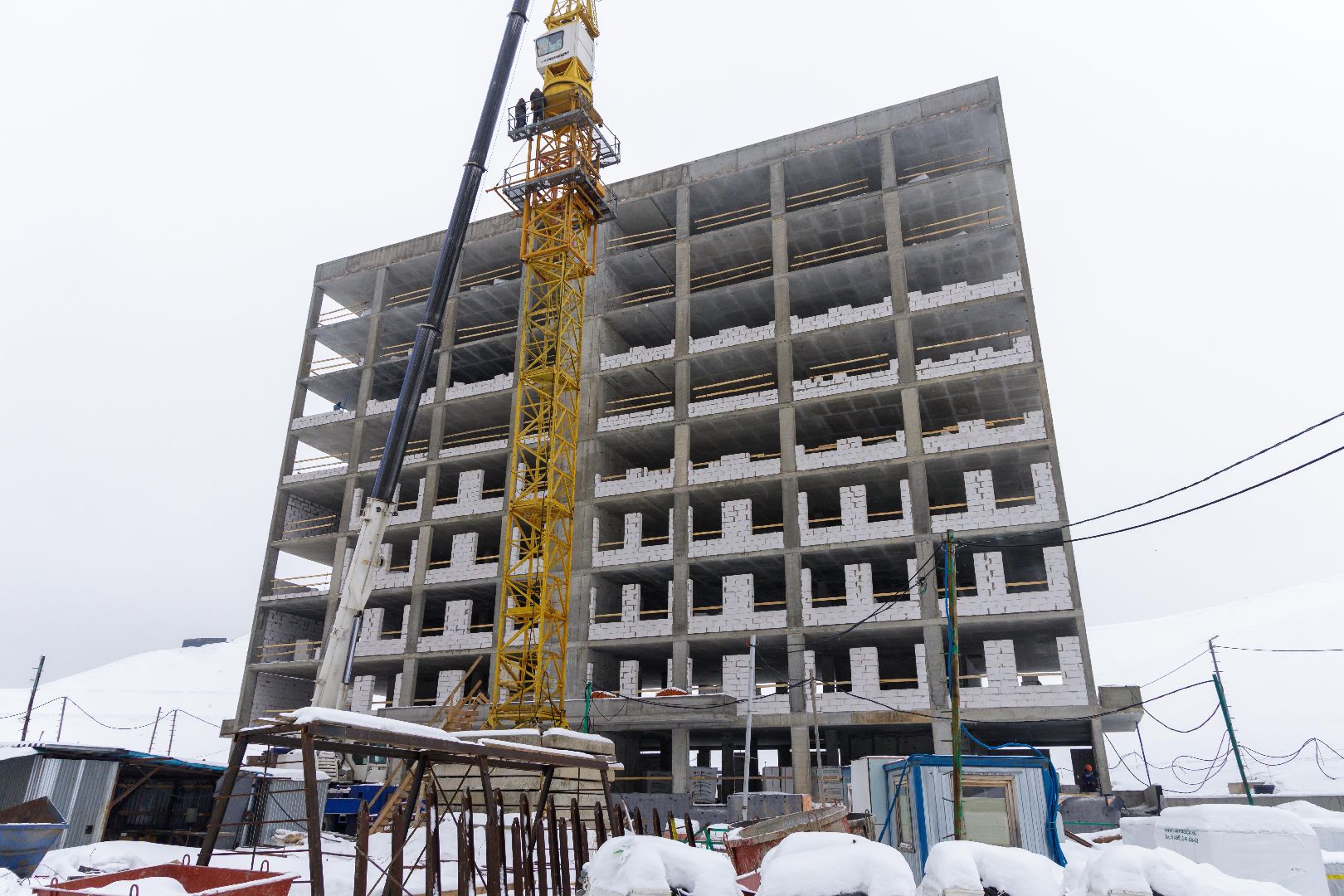 Люберцы, новая поликлиника, строители,