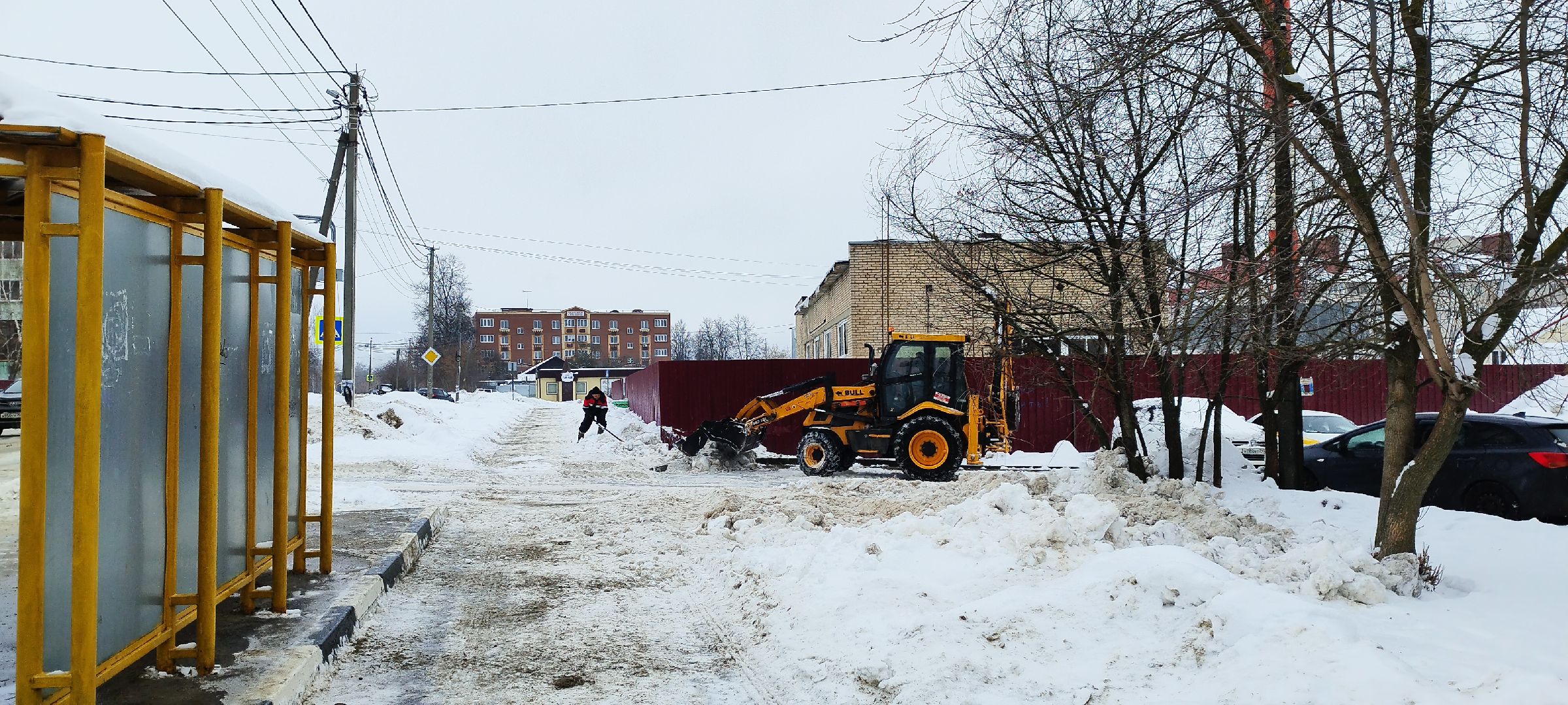 уборка снега, жкх, Бронницы,