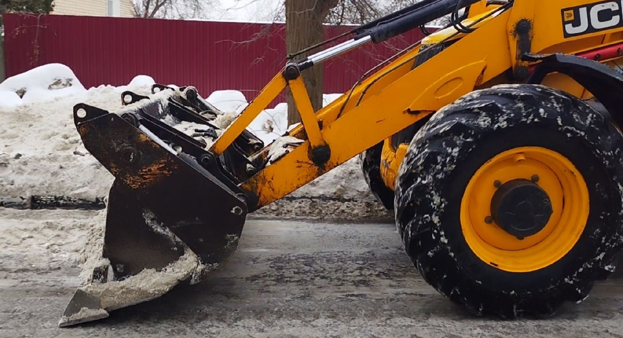 Бронницы, дороги, Уборка снега,