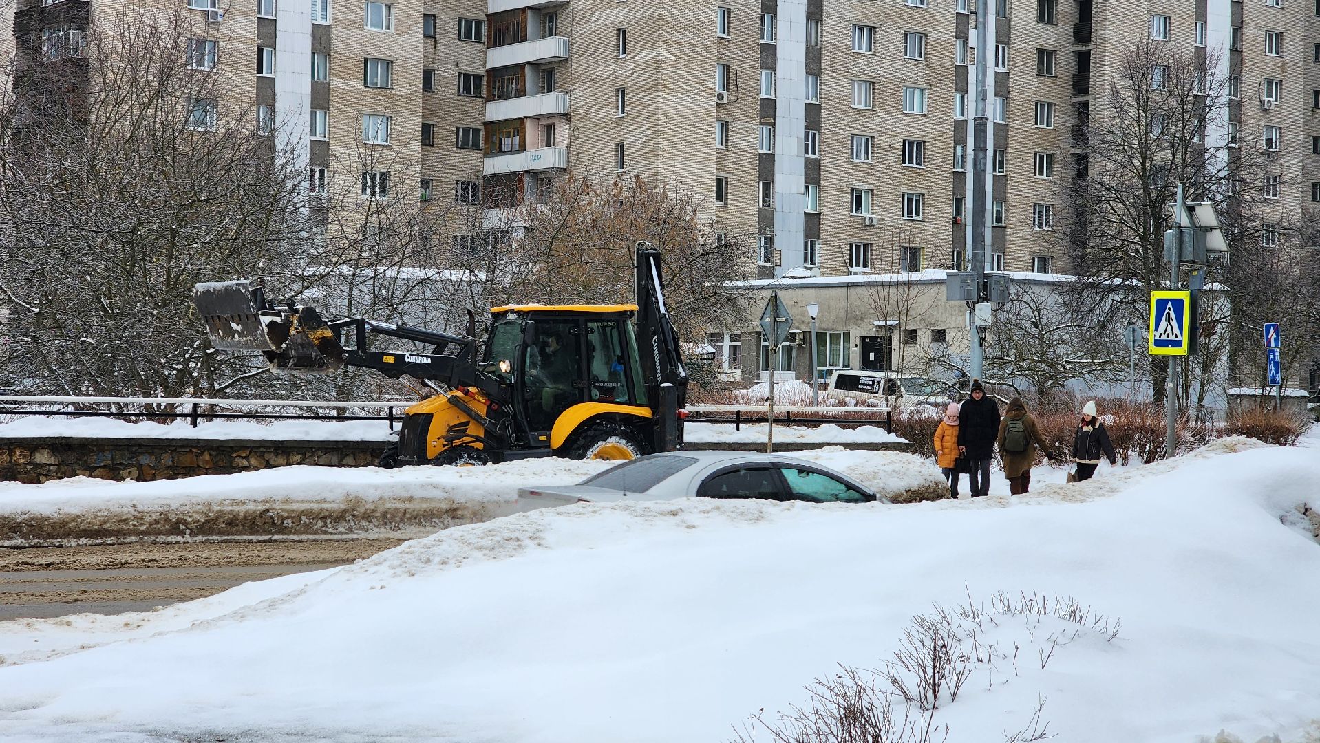 благоуйстройство, протвино, ледяной дождь, уборка снега, стихия,