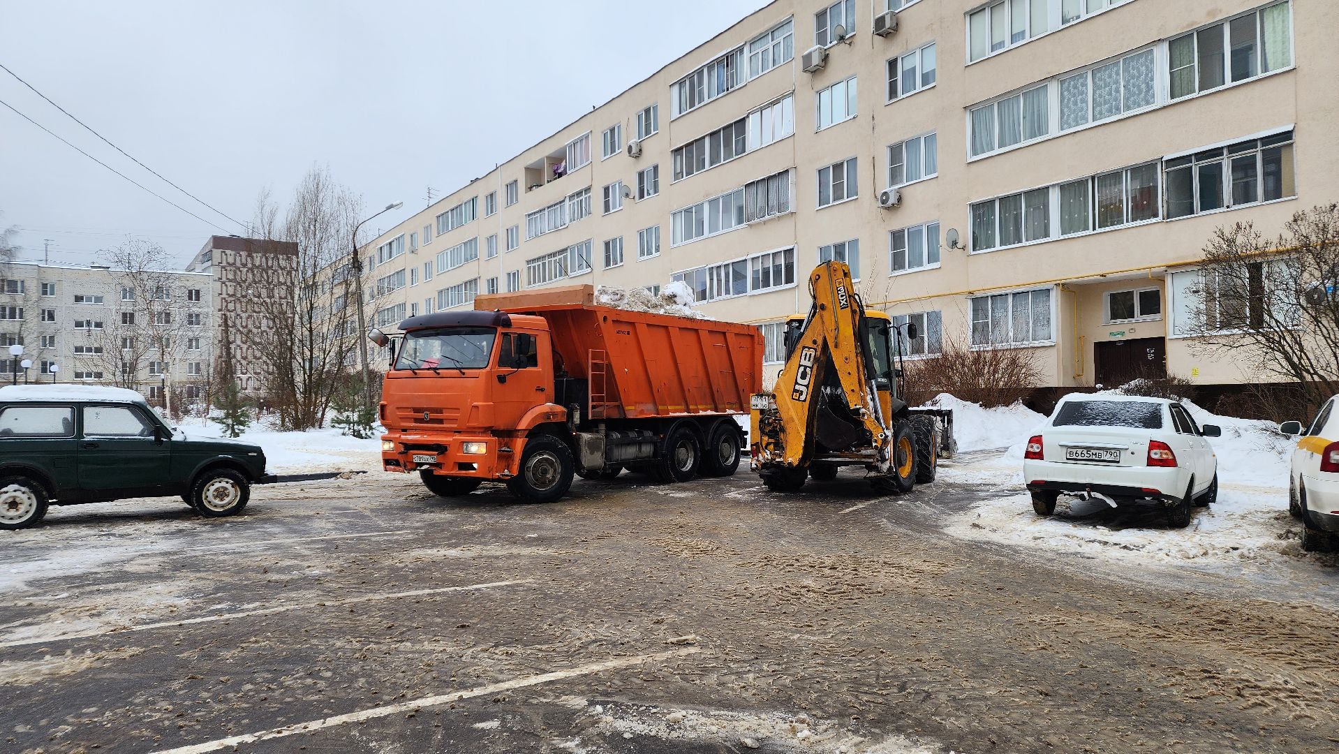 жкх, благоустройство, уборка снега, Лосино-Петровский, коммунальная техника, снегопад, дождь, подмосковье,