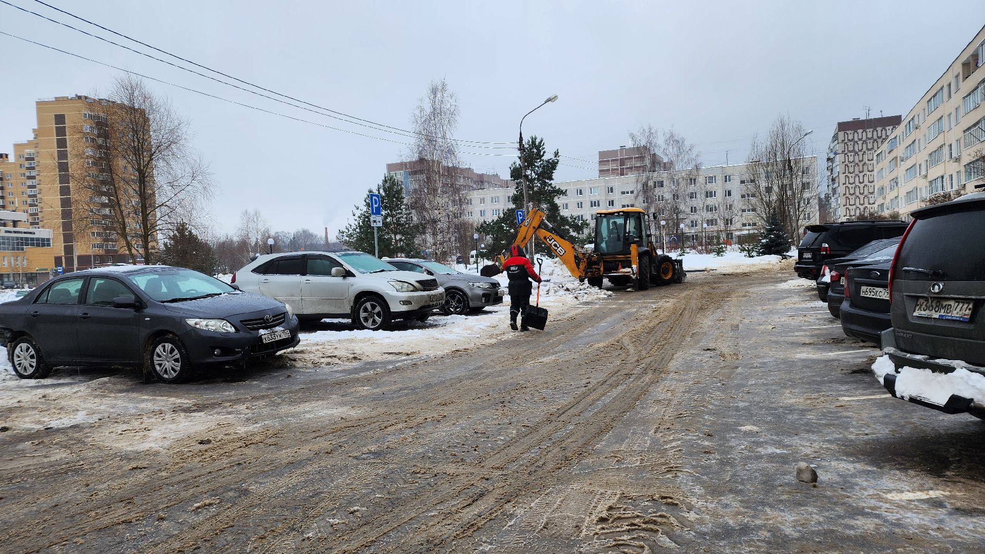жкх, благоустройство, уборка снега, Лосино-Петровский, коммунальная техника, снегопад, дождь, подмосковье,