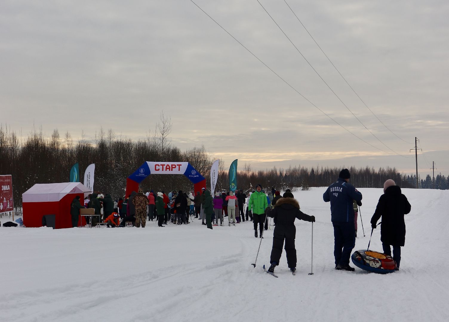 Клин, общество, спорт, дети, лыжня,