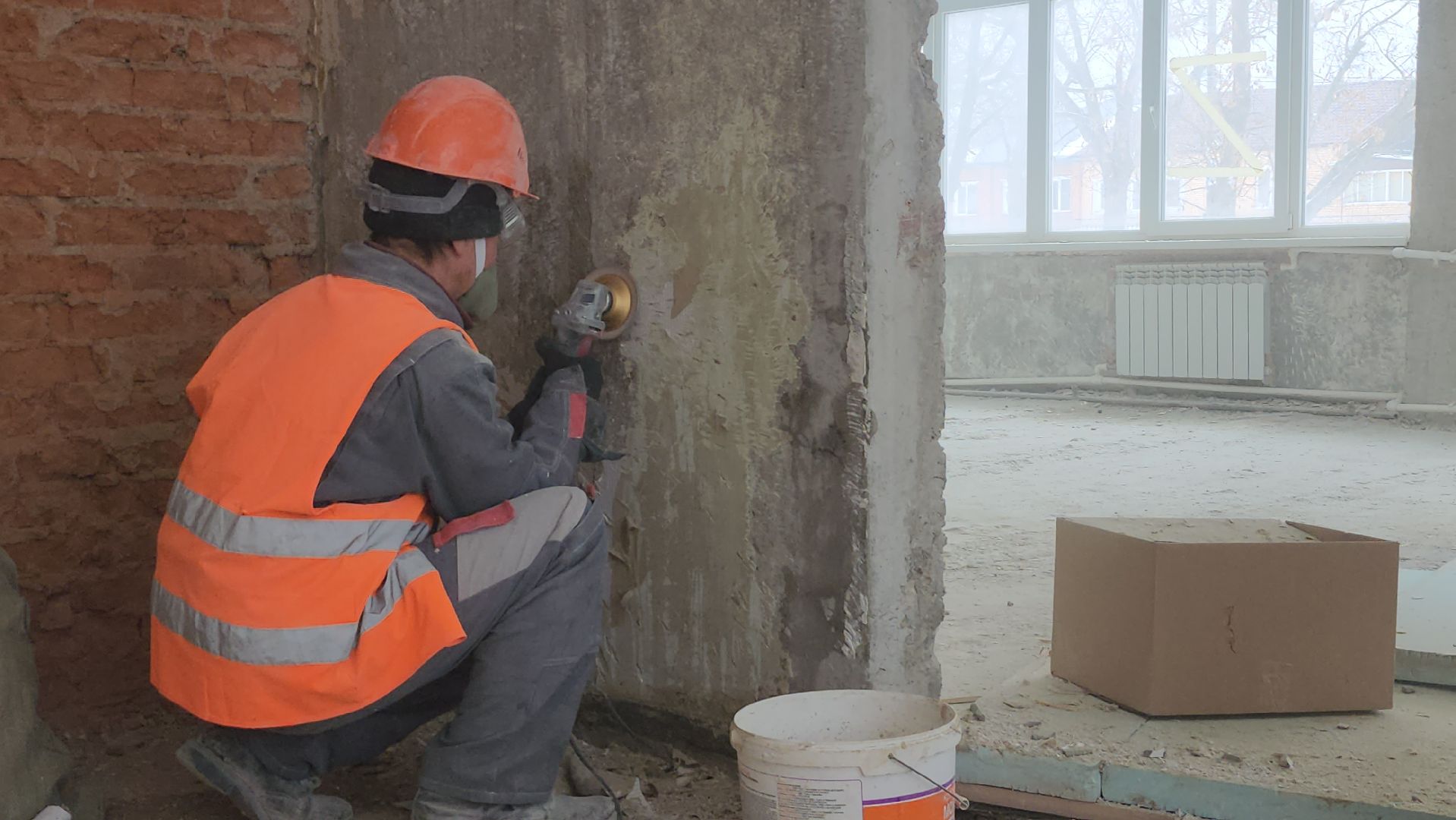 серпухов, школа 11, капитальный ремонт, образование, улица центральная, демонтажные работы,