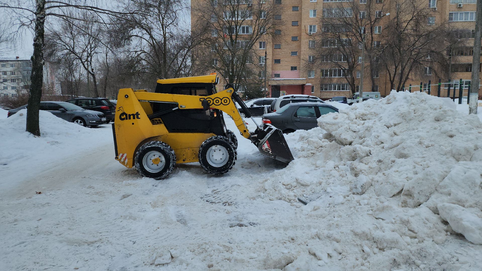шатура, жкх подмосковье, уборка снега, дворовая территория, полигон,