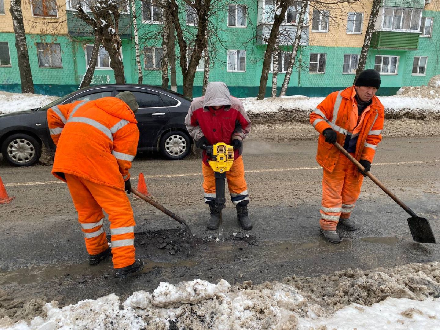 чехов, жкх, ремонт дорог, ямочный ремонт, благоуйстройство,
