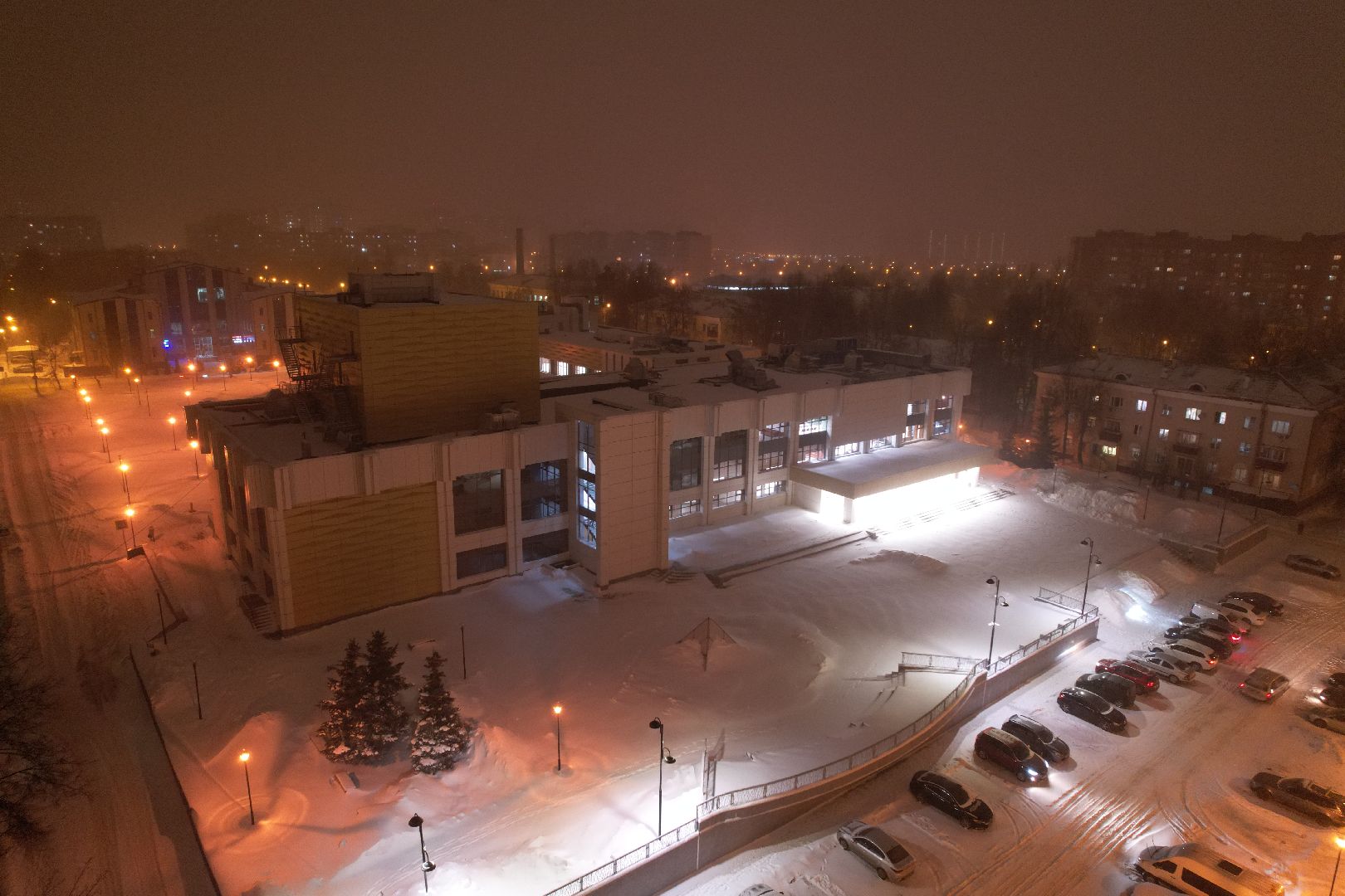 видео с коптера, ДК, Домодедово