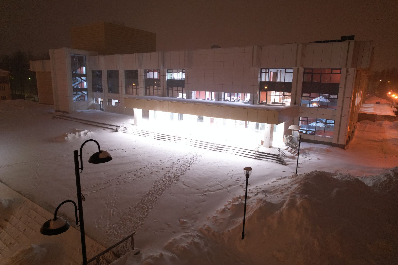 видео с коптера, ДК, Домодедово