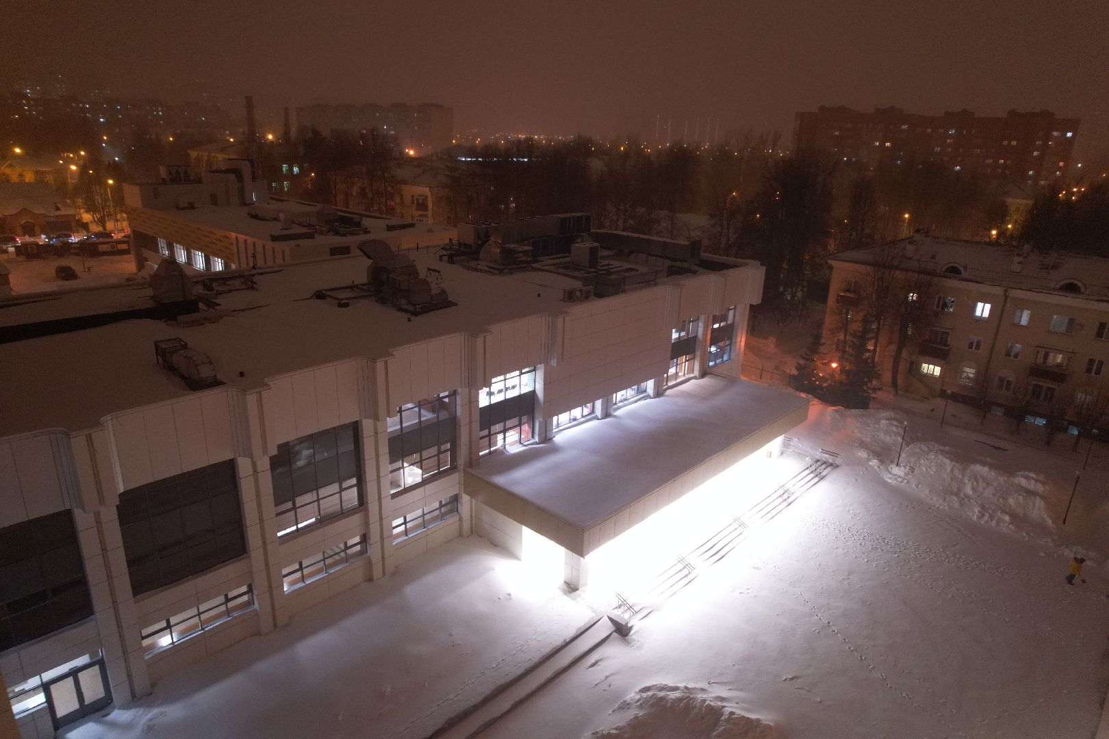 видео с коптера, ДК, Домодедово