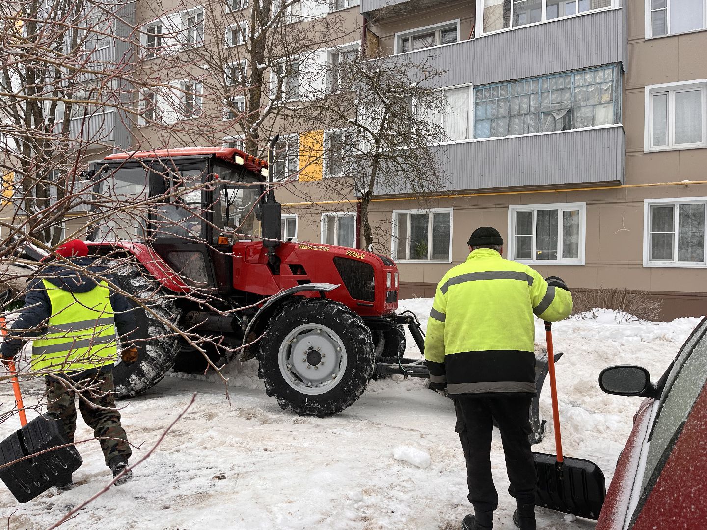 шаховская, ледяной дождь, снег, уборка снега,