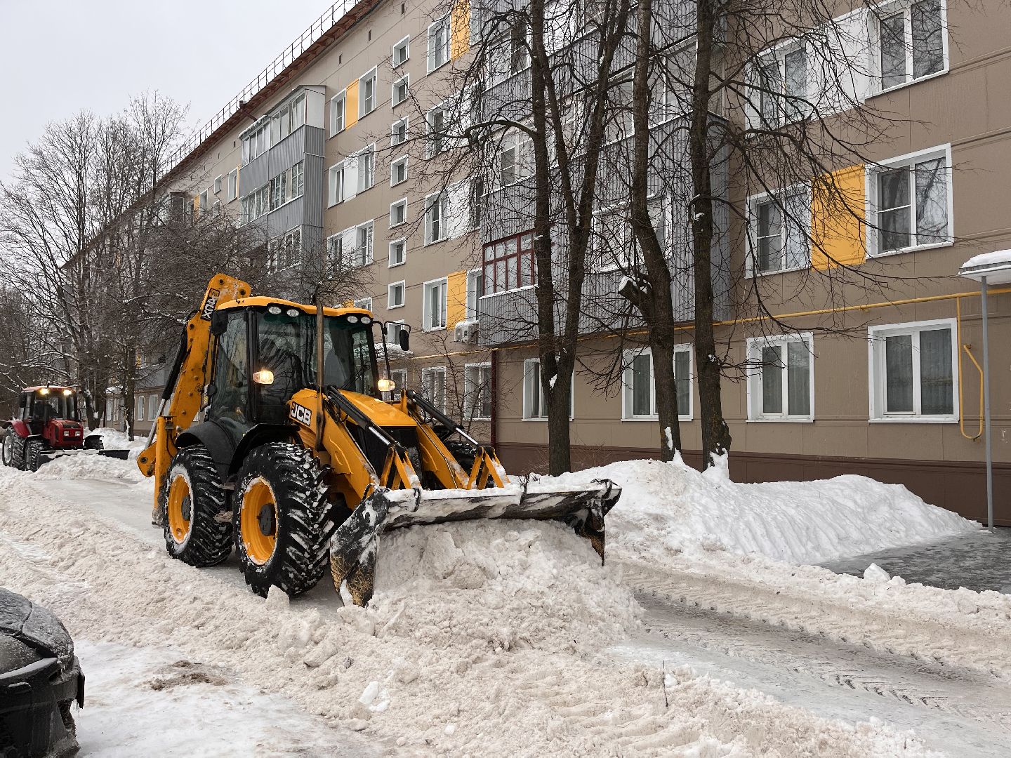 шаховская, ледяной дождь, снег, уборка снега,