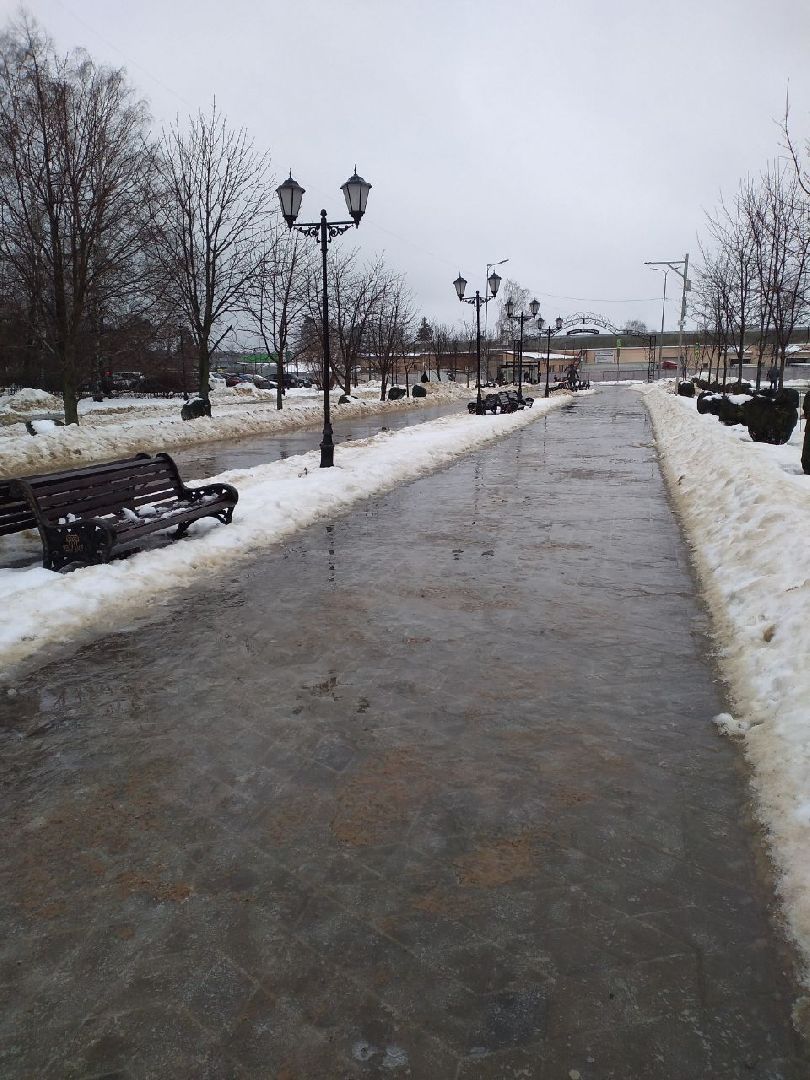 жкх, обработка дорог, ледяной дождь, Лосино-Петровский,