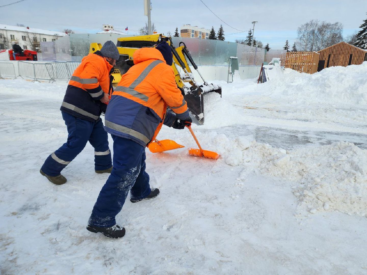 Солнечногорск, уборка дорог, снег и наледь, Техника, ледяной дождь,