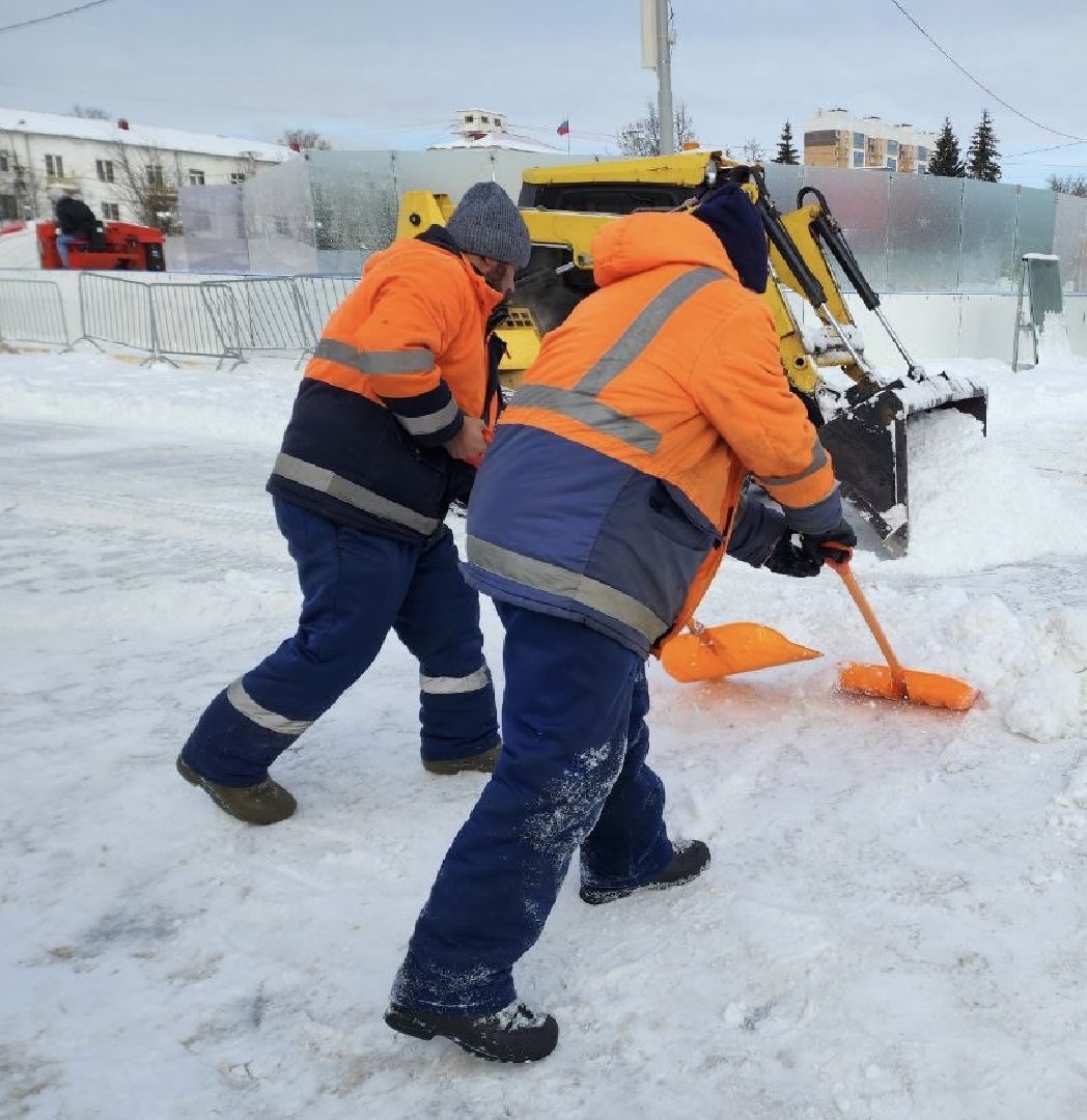 Солнечногорск, уборка дорог, снег и наледь, Техника, ледяной дождь,