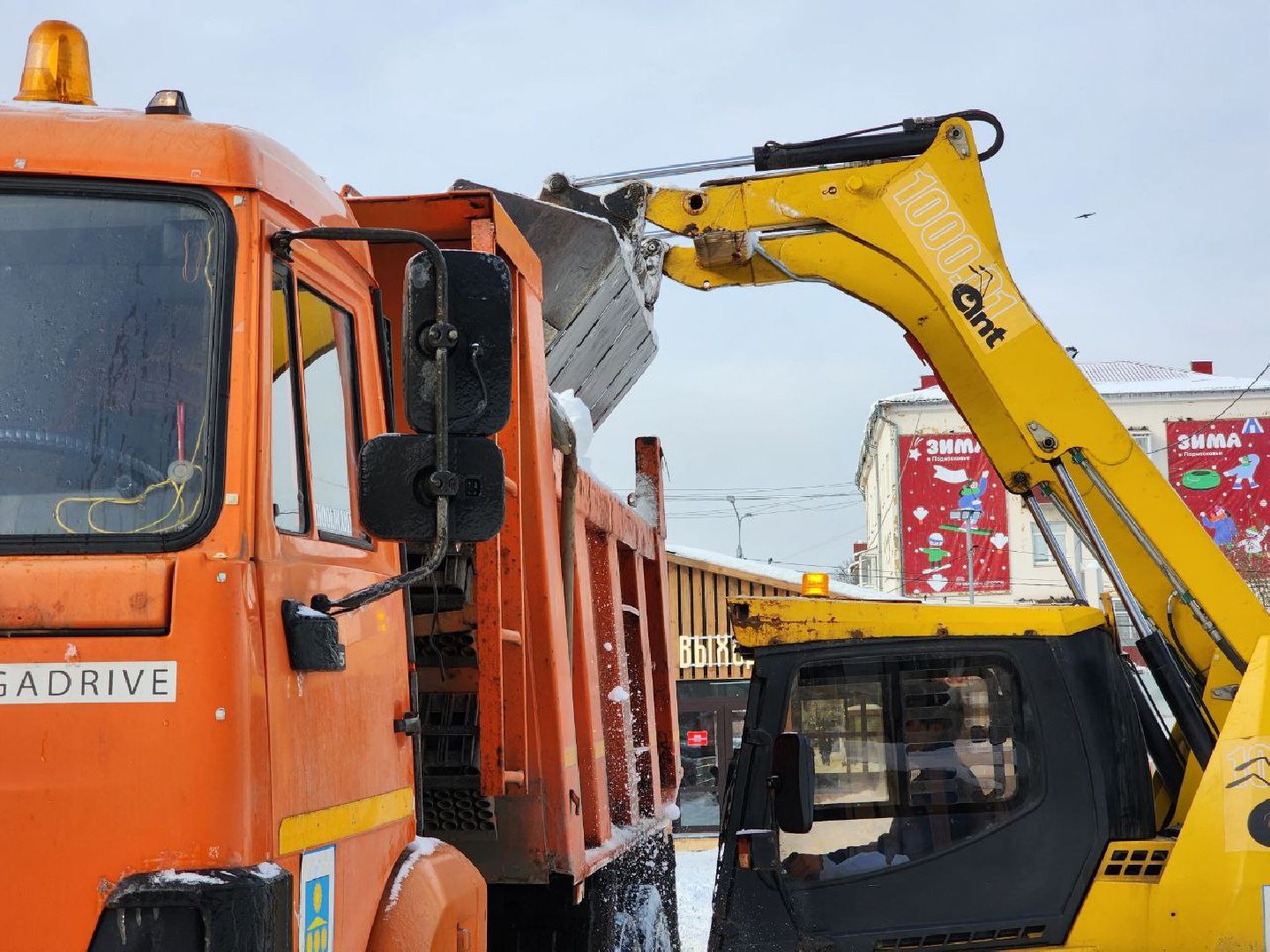 Солнечногорск, уборка дорог, снег и наледь, Техника, ледяной дождь,