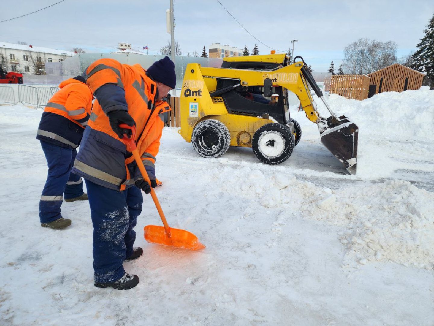 Солнечногорск, уборка дорог, снег и наледь, Техника, ледяной дождь,