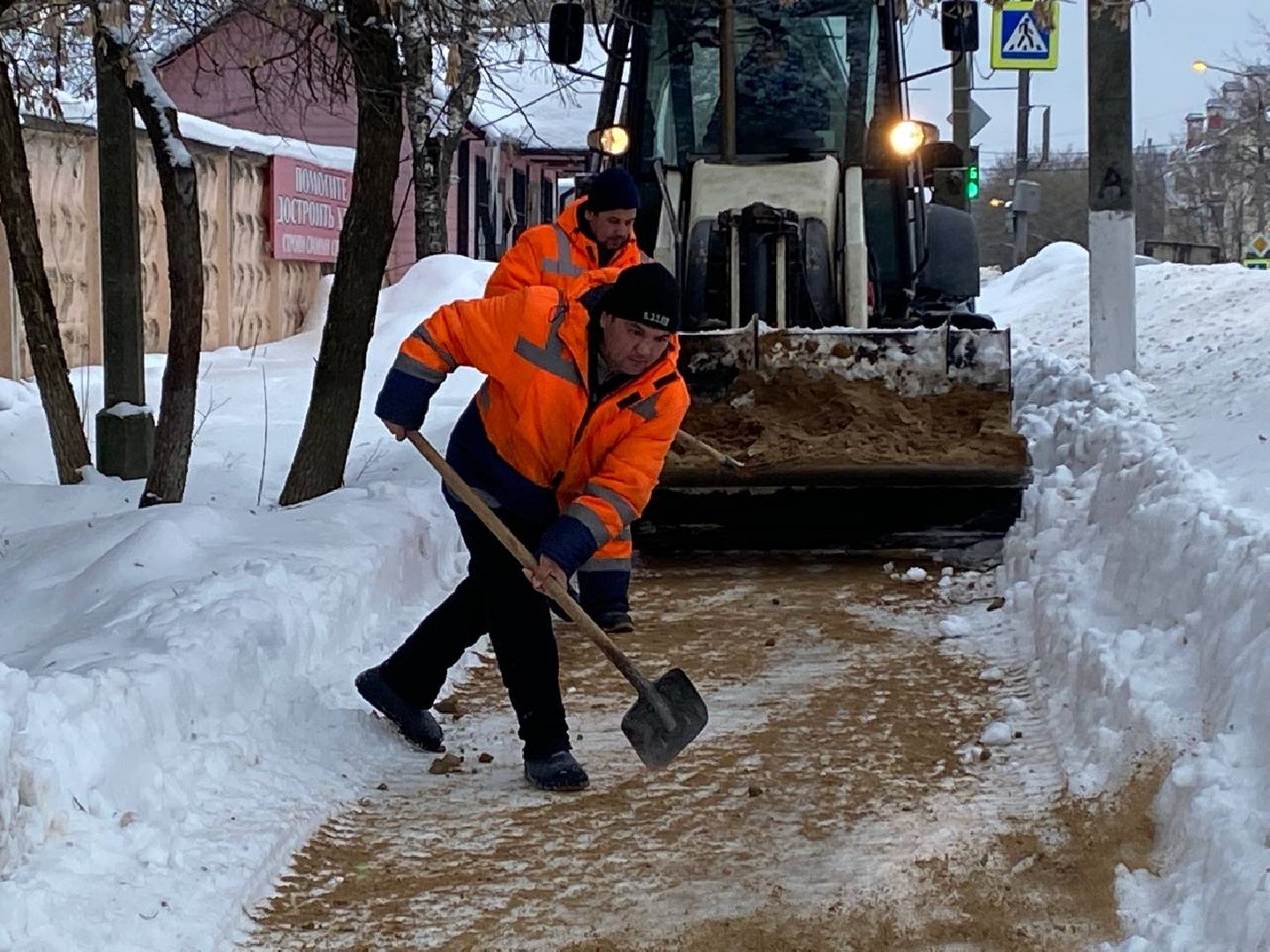 чехов, благоустойство, мосавтодор, обработка дорог, наледь,