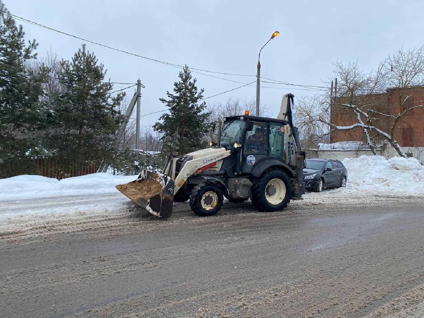 чехов, благоустойство, мосавтодор, обработка дорог, наледь,