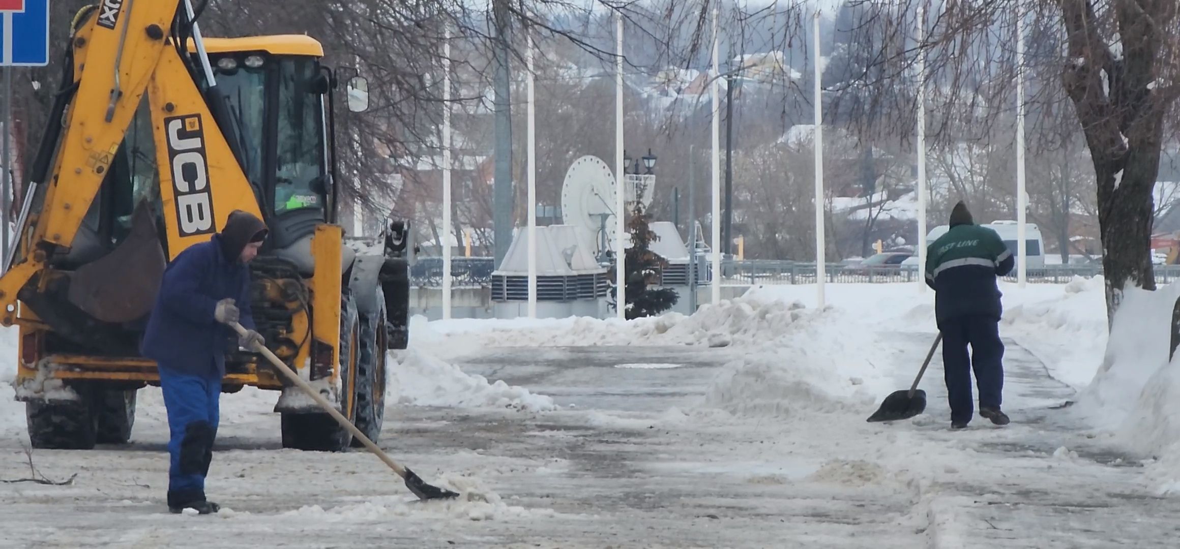 Коломна, жкх, уборка снега, ледяной дождь,