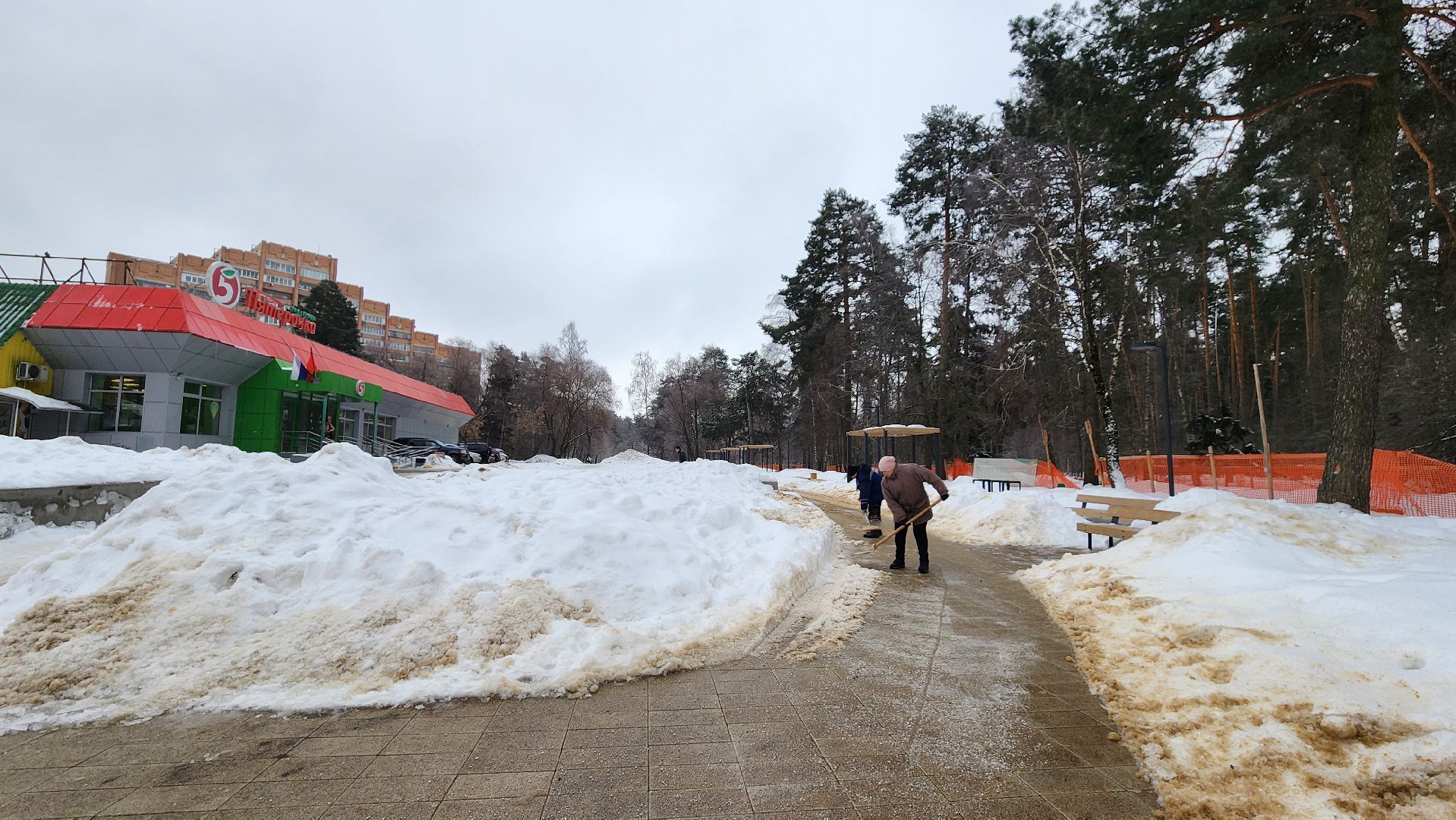 ледяной дождь, снегопады, уборка города, осадки, протвино, благоуйстройство,