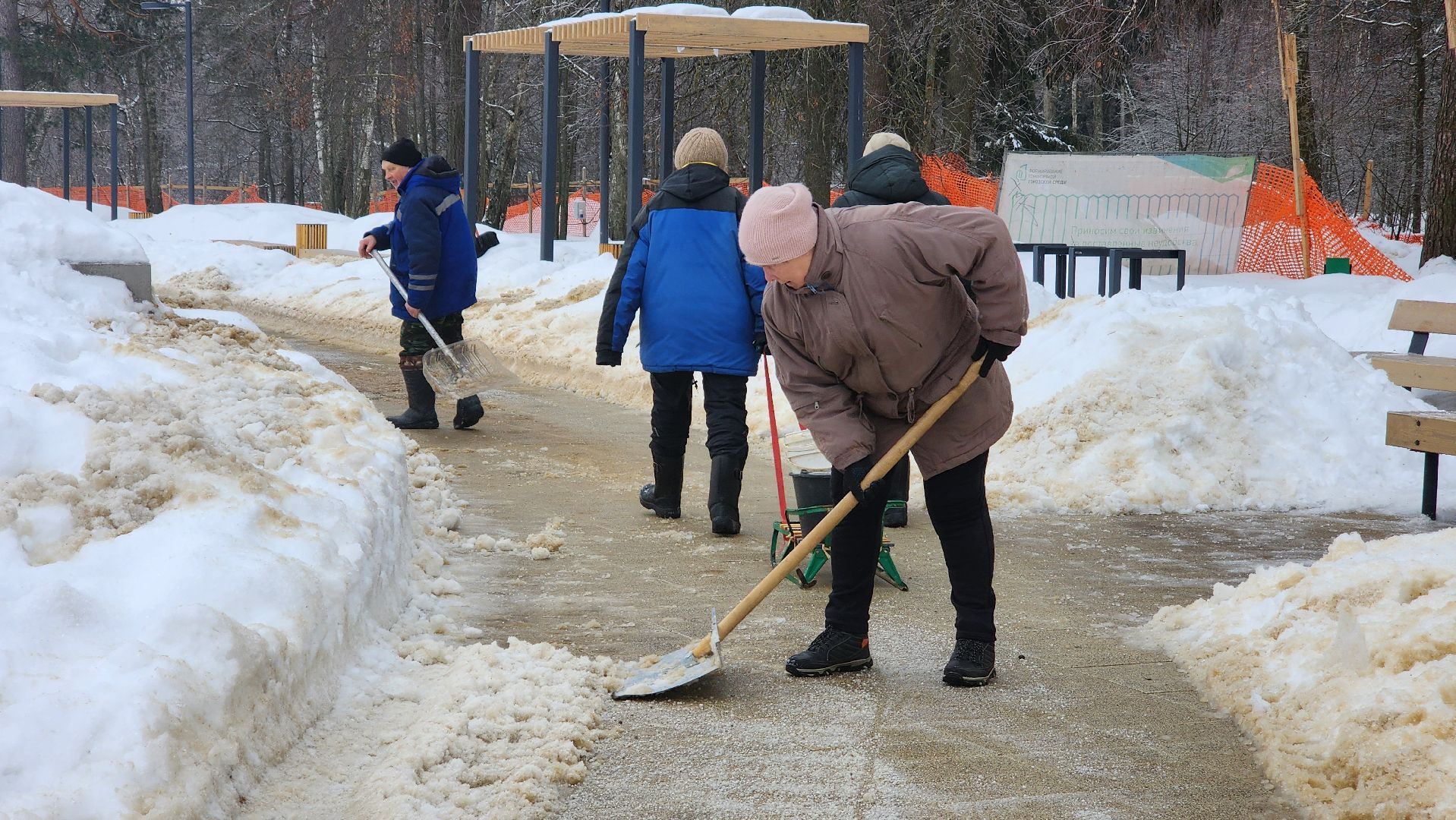 ледяной дождь, снегопады, уборка города, осадки, протвино, благоуйстройство,