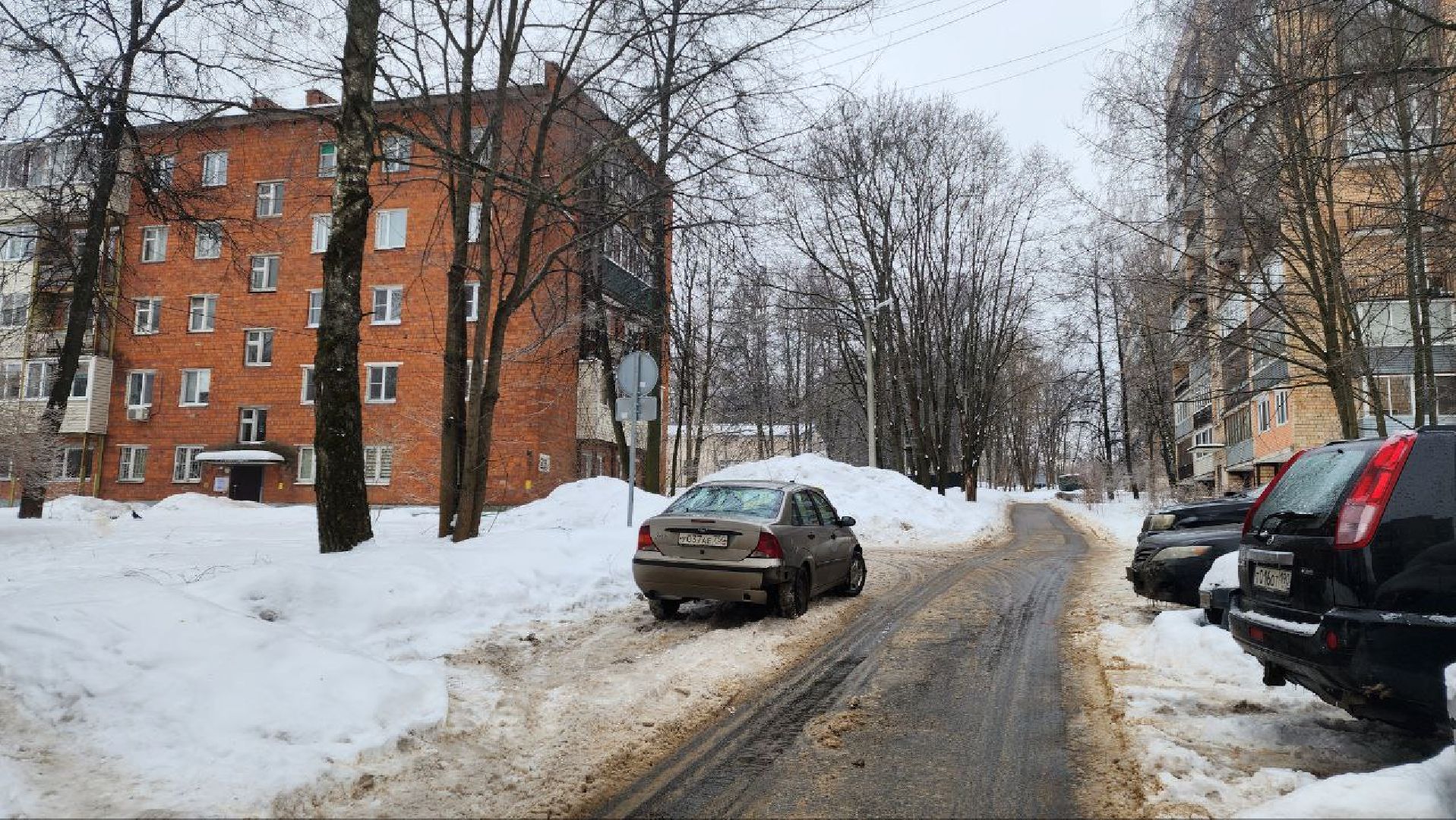 пущино, знаки запрета парковки,