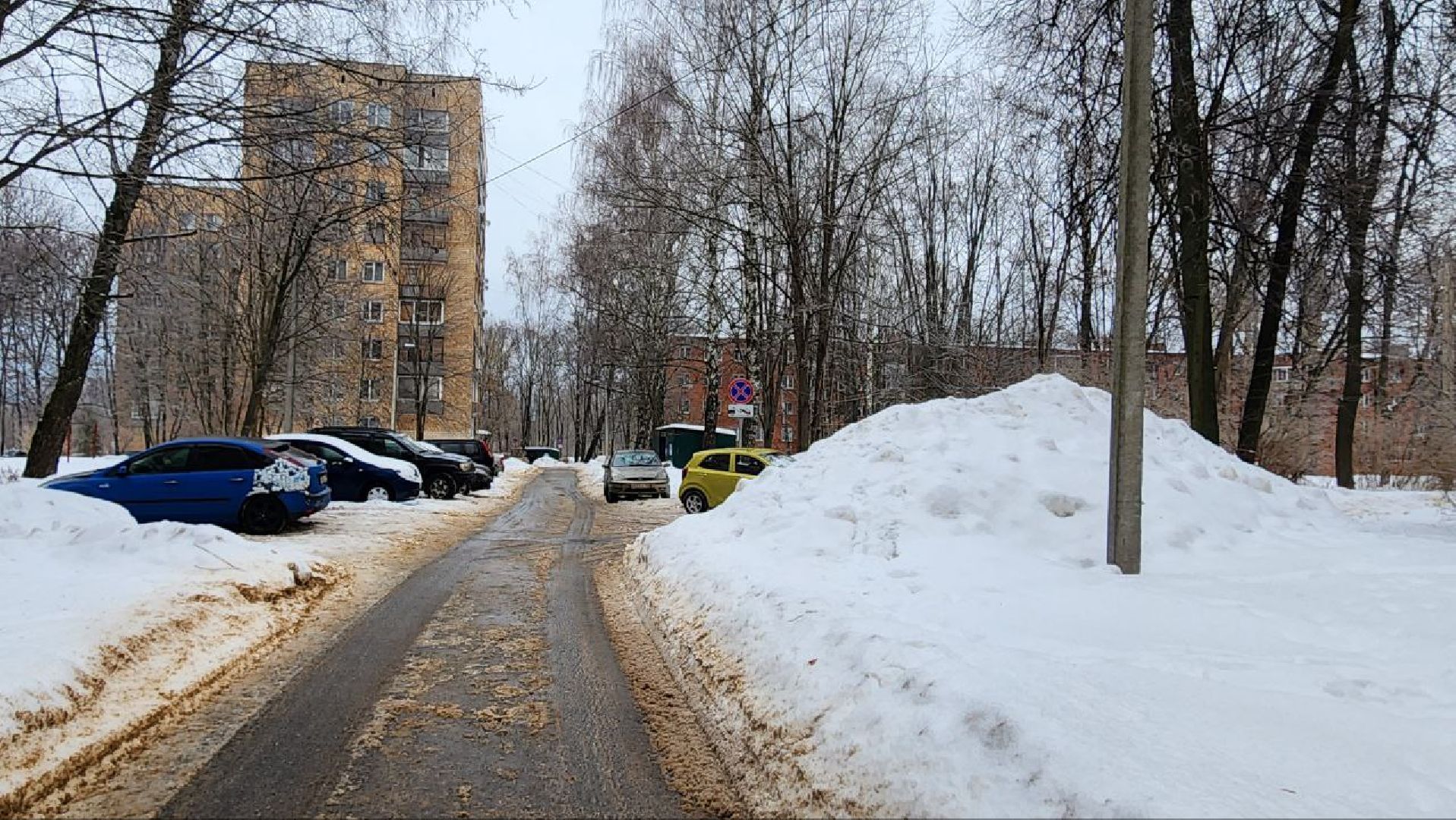 пущино, знаки запрета парковки,