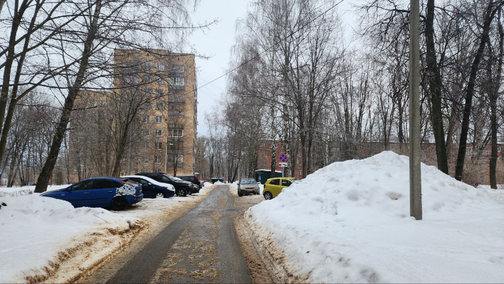 пущино, знаки запрета парковки,